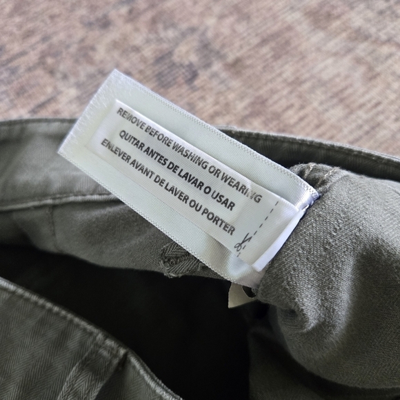 Madewell The Curvy Perfect Vintage Straight Workwear Pants Olive Green Size 27 - Picture 5 of 8